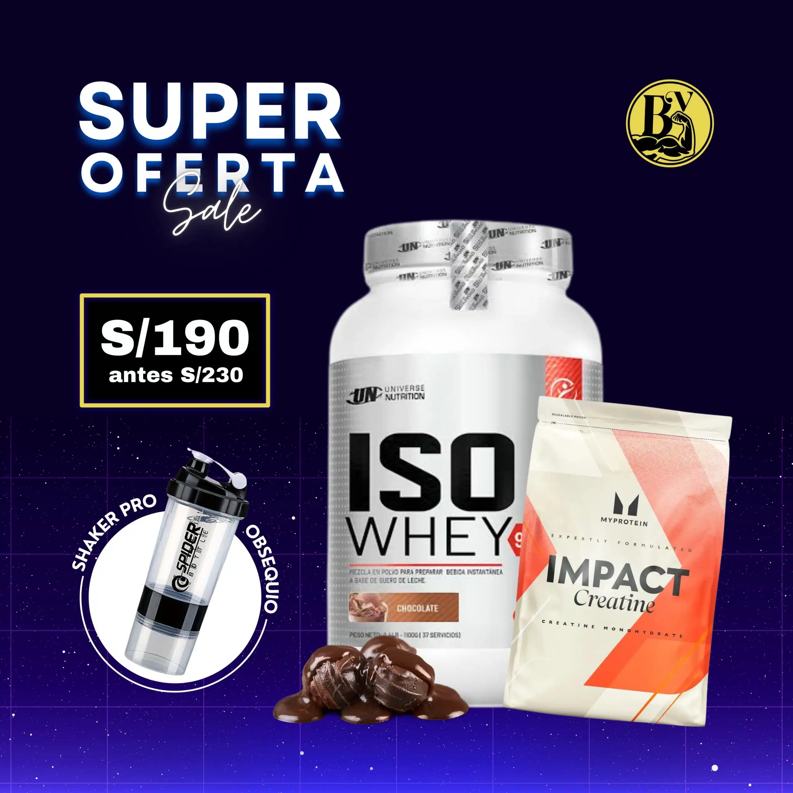 Super Oferta Iso Whey + Impact Creatine MyProtein