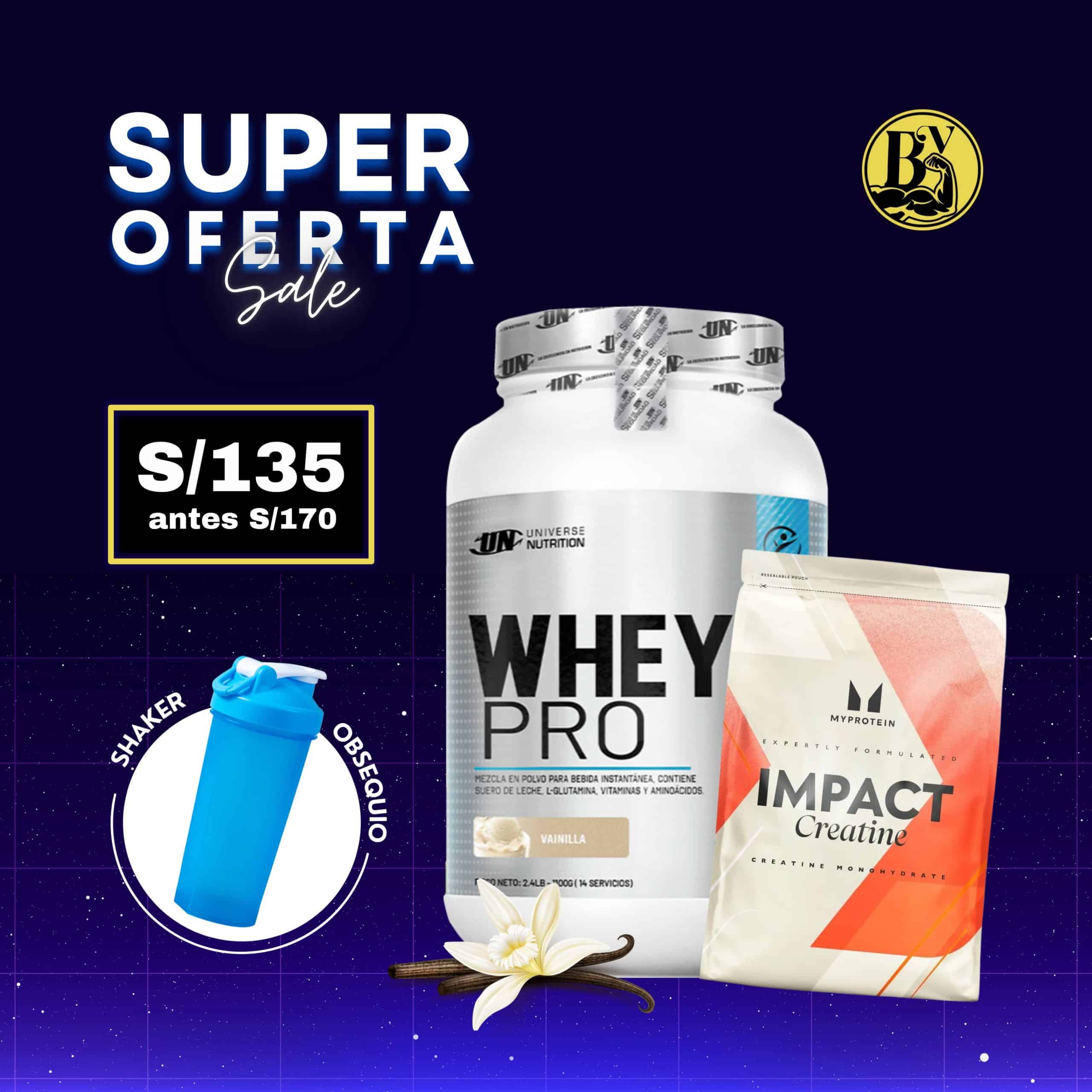 OFERTA WHEY PRO + IMPACT CREATINE MYPROTEIN