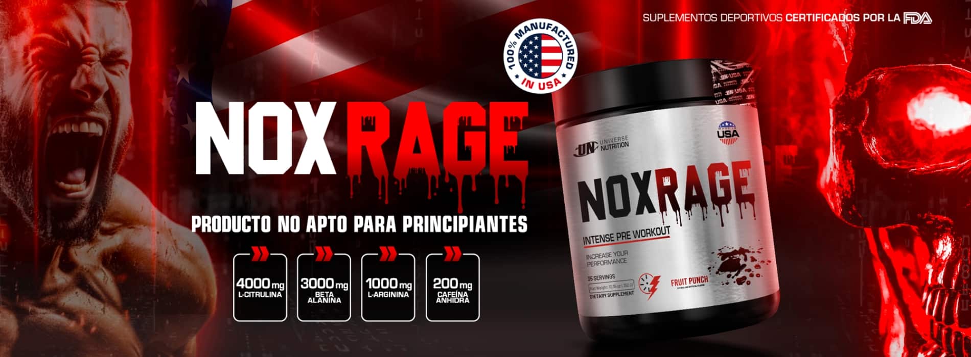 NOX RAGE UNIVERSE NUTRITION