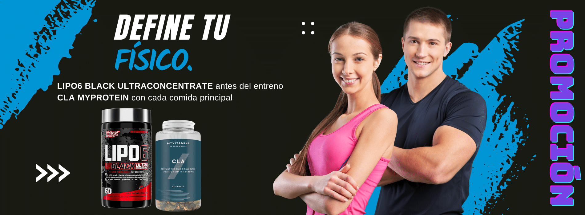 PROMOCIÓN LIPO6 BLACK ULTRACONCENTRATE + CLA MYPROTEIN