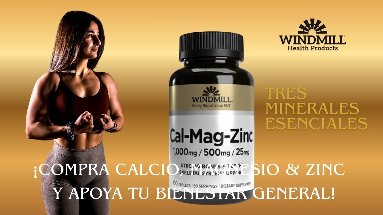 Calcio, magnesio y zinc windmill